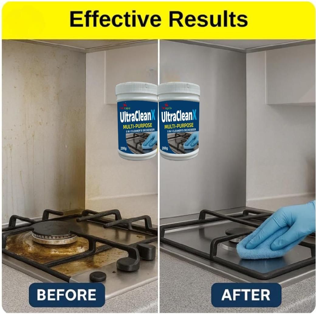 Ultra Clean X – Powerful Kitchen Degreaser (Pack of 2, 400 gm each)
