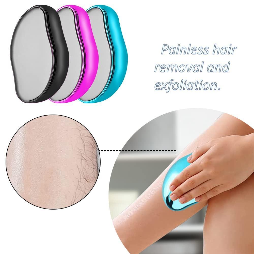 Crystal Hair Eraser for Women & Men – Painless Exfoliating Hair Removal Too