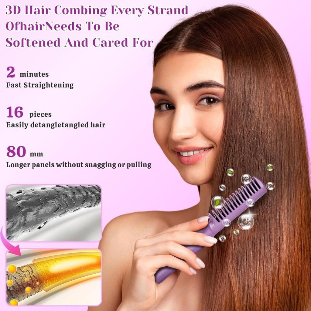 Meneflix Portable Mini Cordless Hair Straightener & Hot Comb