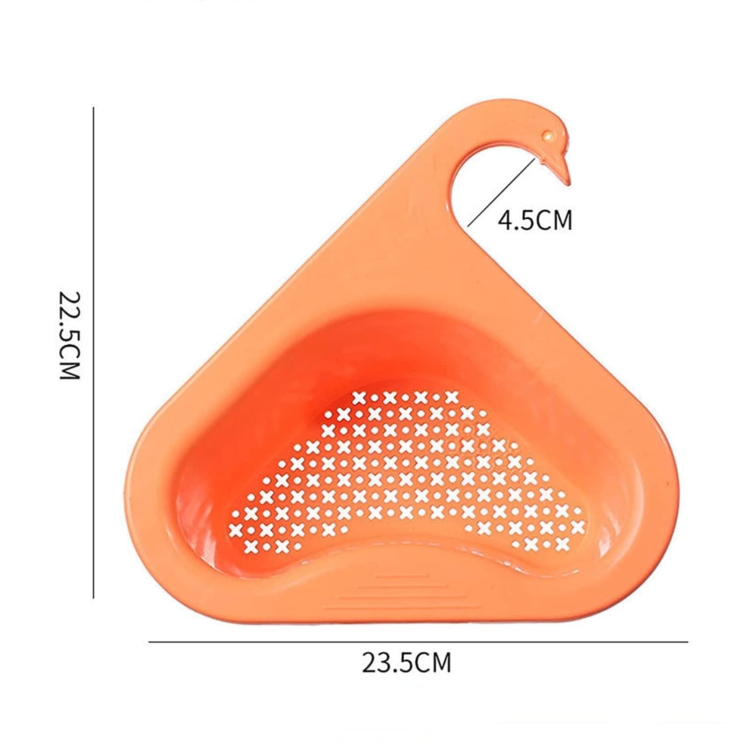 Multipurpose Plastic Kitchen Sink Organizer Corner (Pack of 2) – Swan Shape Dish Rack & Washing Basket