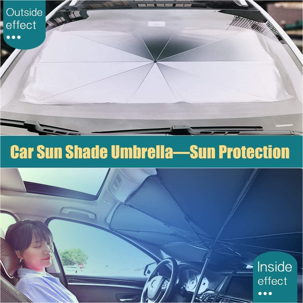 Car Windshield Sun Shade Umbrella – Thermal Insulation & UV Protection